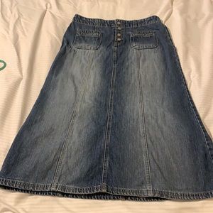 long denim skirt  size 10 Tommy Hilfiger